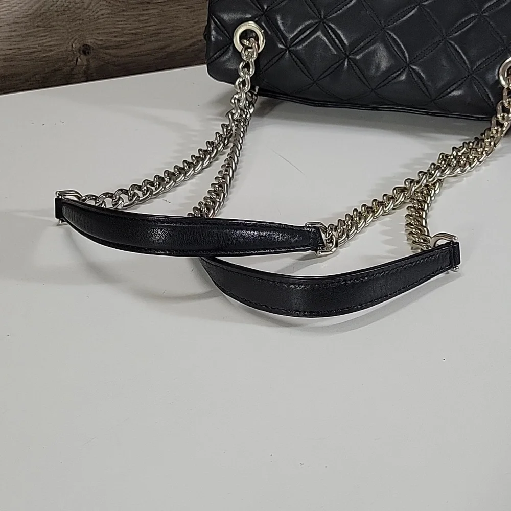 Kate Spade Black Quilted Leather Chain-Handle Shoulder Bag